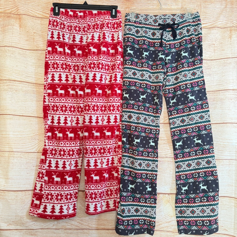 Pajama Bottoms Bundle Old Navy‎ & Mayfair Holiday Size XS, S 1